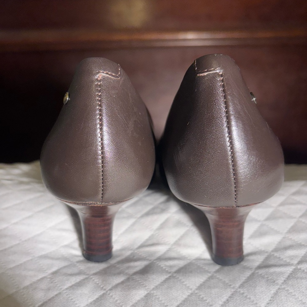 Rockport Dark Brown Pumps Medium High Heels with adiPRENE by Adidas for Comfort - Picture 4 of 16
